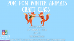 Pom-pom Winter Animals Craft Class at Emerson