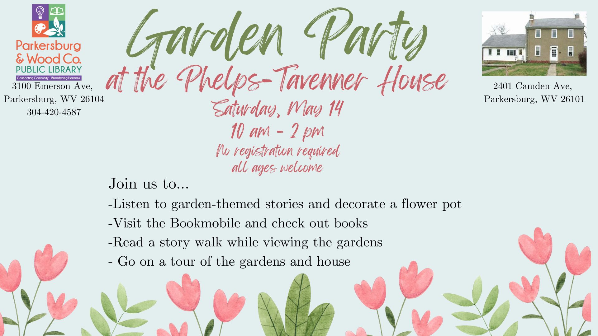 Garden Party at Phelps-Tavenner House
