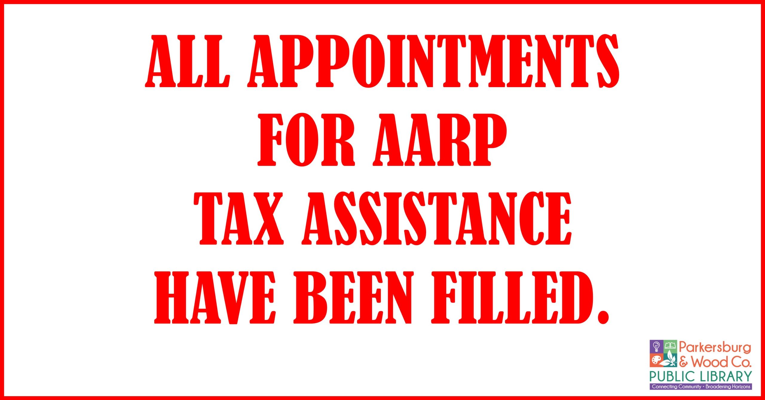 AARP Income Tax Preparation Assistance Full for April