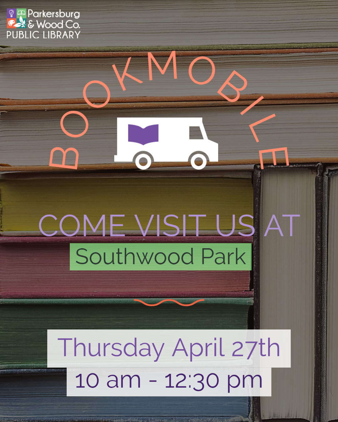Bookmobile at Southwood Park Parkersburg & Wood County Public Library